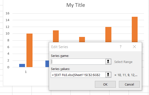 Find Links in Excel Charts